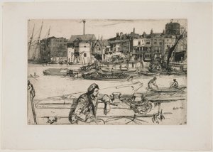 Nabrzeże Czarnego Lwa autorstwa James Abbott McNeill Whistler