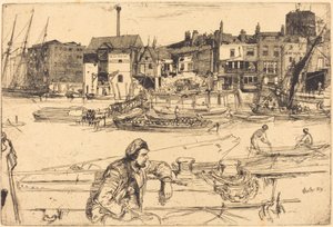 Nabrzeże Czarnego Lwa, 1859. autorstwa James Abbott McNeill Whistler