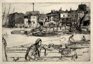 Nabrzeże Czarnego Lwa, 1859. autorstwa James Abbott McNeill Whistler