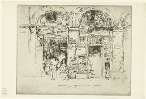 Kwiaciarnia Słoneczniki, Rue des Beaux-Arts autorstwa James Abbott McNeill Whistler