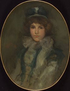 Niebieski i koralowy: Mała niebieska czapeczka, 1898 autorstwa James Abbott McNeill Whistler