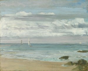 Niebieski i srebrny: Trouville, ok. 1865
