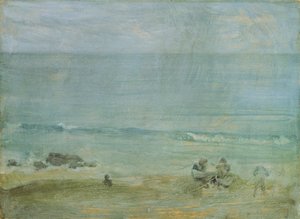 By the Shore, St. Ives (olej na pokładzie) autorstwa James Abbott McNeill Whistler