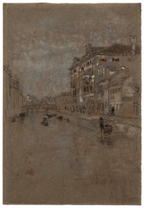 Kanał w Wenecji Magazyn Tytoniu, 1879-1880. autorstwa James Abbott McNeill Whistler