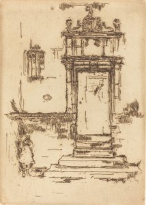 Wejście do kaplicy, Montresor, 1888. autorstwa James Abbott McNeill Whistler