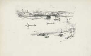 Most kolejowy Charing Cross autorstwa James Abbott McNeill Whistler