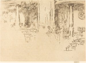 Kościół, Bruksela, 1887. autorstwa James Abbott McNeill Whistler