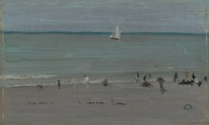 Scena brzegowa, Kąpiący się, 188485. autorstwa James Abbott McNeill Whistler