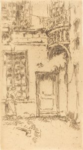 Dziedziniec, Rue P.L. Kurier, 1888. autorstwa James Abbott McNeill Whistler
