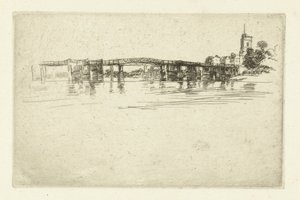 Most Little Putney Mały Putney autorstwa James Abbott McNeill Whistler