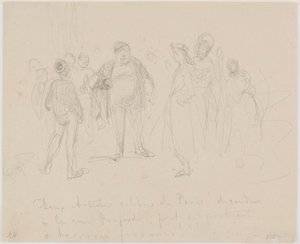 Dwóch znanych artystów Paryża, 1858. autorstwa James Abbott McNeill Whistler