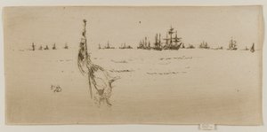 Zanurzanie flagi, 1887. autorstwa James Abbott McNeill Whistler