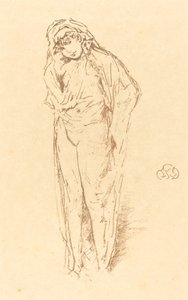 Drapowana postać, stojąca, 1891. autorstwa James Abbott McNeill Whistler