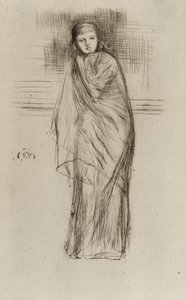Drapowany model, 1870. autorstwa James Abbott McNeill Whistler