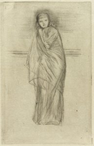 Drapowany model, 1870. autorstwa James Abbott McNeill Whistler