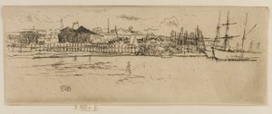 Suche doki, Southampton, 1887. autorstwa James Abbott McNeill Whistler