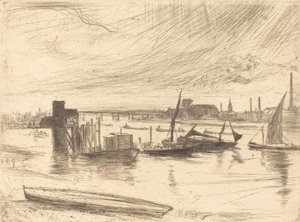 Wczesny poranek, Battersea, 1861. autorstwa James Abbott McNeill Whistler