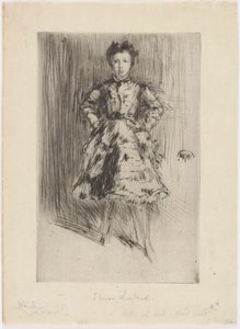 Elinor Leyland, 1873. autorstwa James Abbott McNeill Whistler