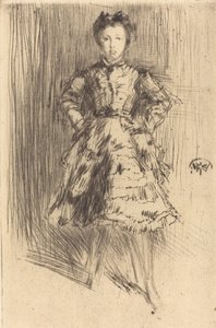 Elinor Leyland, 1873. autorstwa James Abbott McNeill Whistler