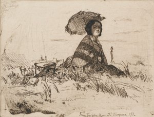 W pełnym słońcu, 1858. autorstwa James Abbott McNeill Whistler