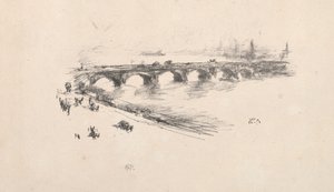 Wieczór, Mały Most Waterloo, 1896. autorstwa James Abbott McNeill Whistler