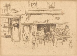 ul. Exeter, ok. godz. 18861888. autorstwa James Abbott McNeill Whistler