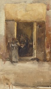 Postacie w drzwiach, ok. 1897-99 autorstwa James Abbott McNeill Whistler