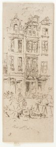 Targ kwiatowy, Bruksela, 1887. autorstwa James Abbott McNeill Whistler