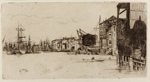 Nabrzeże Wolnego Handlu, 1877. autorstwa James Abbott McNeill Whistler