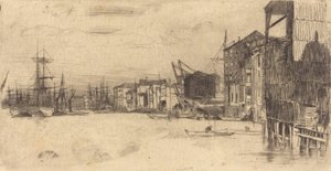 Nabrzeże Wolnego Handlu, 1877. autorstwa James Abbott McNeill Whistler