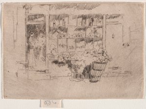 Sklep z owocami. autorstwa James Abbott McNeill Whistler