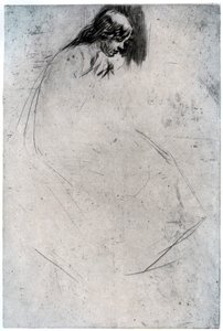 Wygięta głowa Fumettesa, c1859 1904. autorstwa James Abbott McNeill Whistler