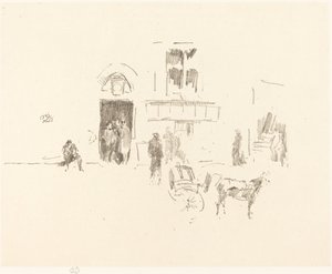 Wesołe drzwi do sceny, 18791887. autorstwa James Abbott McNeill Whistler