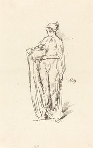Dziewczyna z miską, 1895. autorstwa James Abbott McNeill Whistler