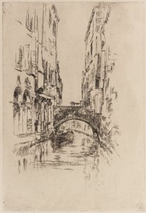 Gondola pod mostem, 1879-1880. autorstwa James Abbott McNeill Whistler