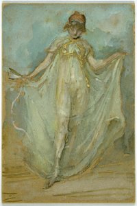 Zielony i niebieski: Tancerz, ok. 1893 r. autorstwa James Abbott McNeill Whistler