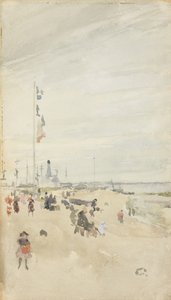 Szary i perłowy: banery świąteczne, 1883-84 autorstwa James Abbott McNeill Whistler
