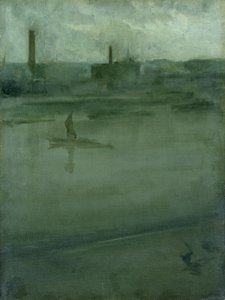 Szary i srebrny: Tamiza autorstwa James Abbott McNeill Whistler