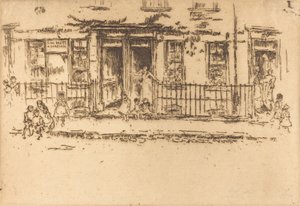 Spacer Sprawiedliwości - Chelsea, c. 18861888. autorstwa James Abbott McNeill Whistler