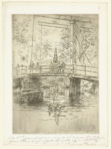 Mały most zwodzony w Amsterdamie Mały Most Zwodzony, Amsterdam autorstwa James Abbott McNeill Whistler