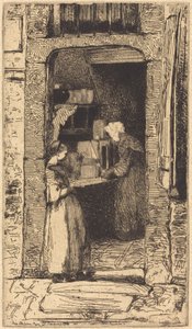 Sprzedawca musztardy, 1858. autorstwa James Abbott McNeill Whistler