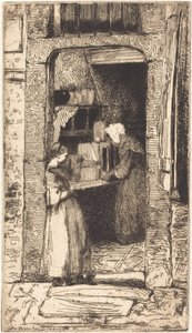 Sprzedawca musztardy, 1858. autorstwa James Abbott McNeill Whistler