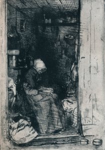 Stara kobieta w łachmanach, 1858 1903-1904 autorstwa James Abbott McNeill Whistler