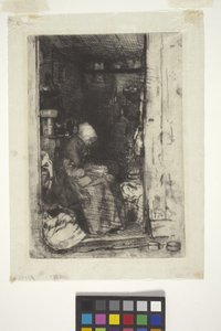 La Vielle Aux Loques (akwaforta) autorstwa James Abbott McNeill Whistler