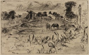 Krajobraz z końmi, 1859. autorstwa James Abbott McNeill Whistler