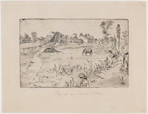 Krajobraz z końmi, 1859. autorstwa James Abbott McNeill Whistler