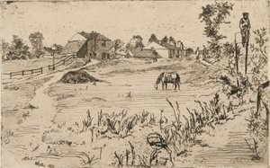 Krajobraz z końmi, 1859. autorstwa James Abbott McNeill Whistler