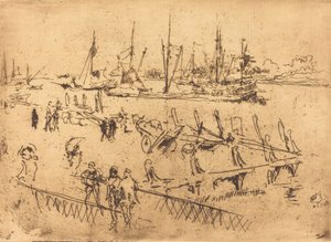 Mały Dordrecht, 1884. autorstwa James Abbott McNeill Whistler