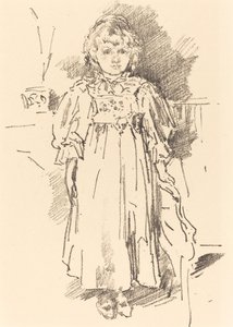 Mała Evelyn, 1896. autorstwa James Abbott McNeill Whistler