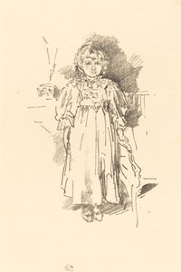 Mała Evelyn, 1896. autorstwa James Abbott McNeill Whistler